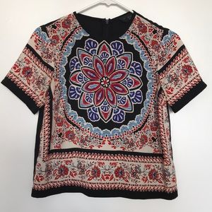 Topshop: Patterned Sheer Blouse